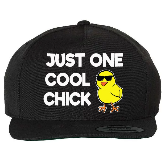 Just One Cool Chick Women Chick Easter Wool Snapback Cap