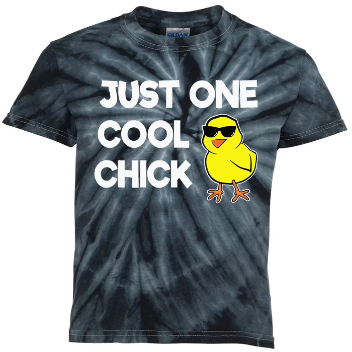 Just One Cool Chick Women Chick Easter Kids Tie-Dye T-Shirt