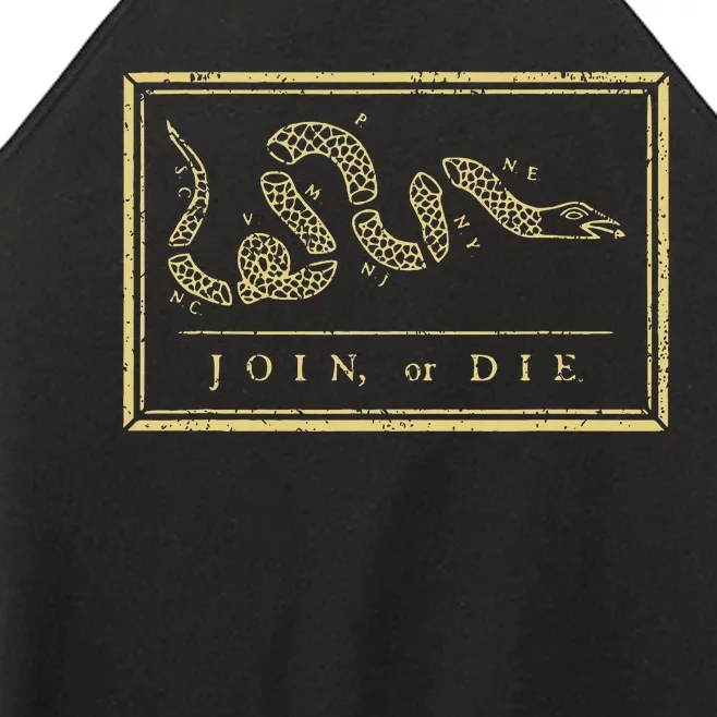 Join Or Die American History 1754 Thirteen Colonies Women’s Perfect Tri Rocker Tank