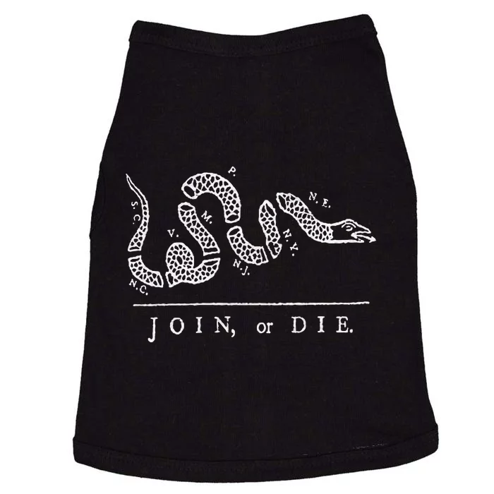 Join Or Die Snake Franklin Independence Gadsden 1776 Flag Doggie Tank