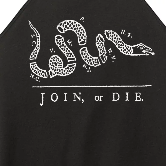 Join Or Die Snake Franklin Independence Gadsden 1776 Flag Women’s Perfect Tri Rocker Tank