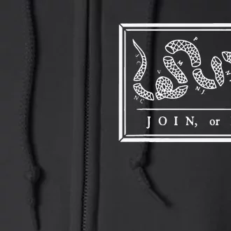 Join Or Die Full Zip Hoodie