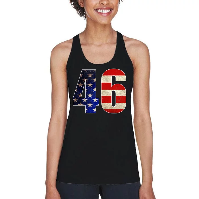 Joe Biden 2020 Election Vintage American President 46 Women's Racerback Tank