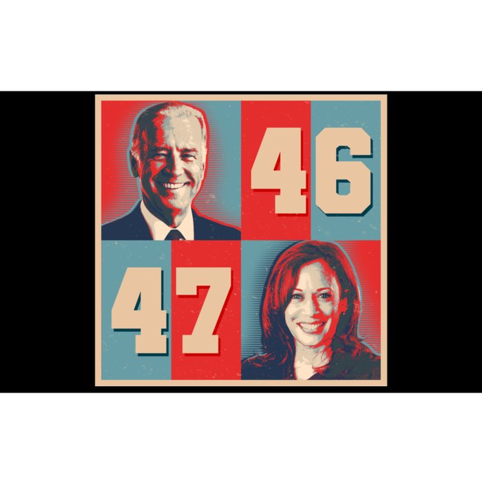 Joe Biden 46 Kamala Harris 47 Vintage Election Bumper Sticker