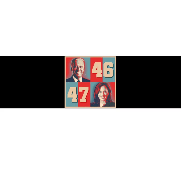 Joe Biden 46 Kamala Harris 47 Vintage Election Bumper Sticker