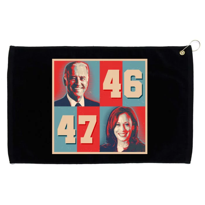 Joe Biden 46 Kamala Harris 47 Vintage Election Grommeted Golf Towel