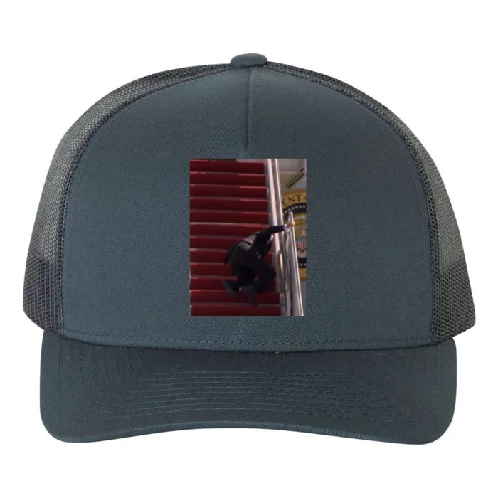 Joe Biden Big Fall Stumbling Yupoong Adult 5-Panel Trucker Hat