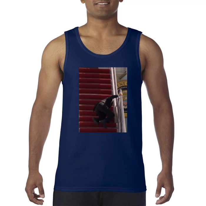 Joe Biden Big Fall Stumbling Tank Top