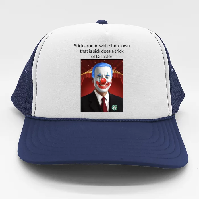 Joe Biden Clown Disaster Funny USA Trucker Hat