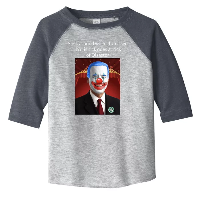 Joe Biden Clown Disaster Funny USA Toddler Fine Jersey T-Shirt