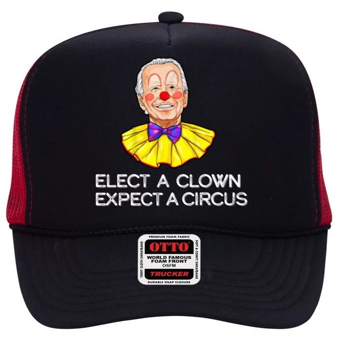 Joe Biden Elected A Clown Circus High Crown Mesh Trucker Hat