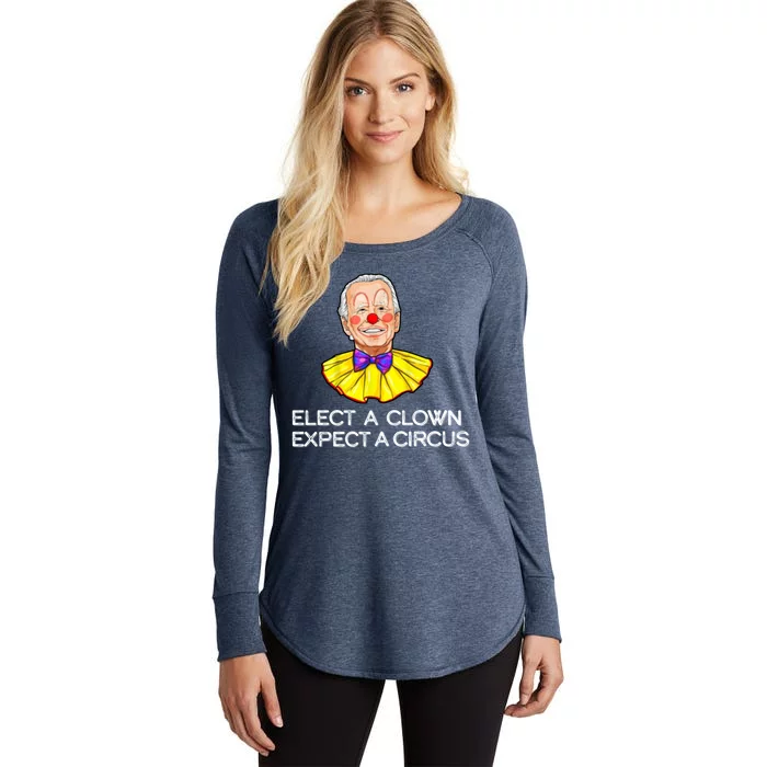 Joe Biden Elected A Clown Circus Women's Perfect Tri Tunic Long Sleeve Shirt