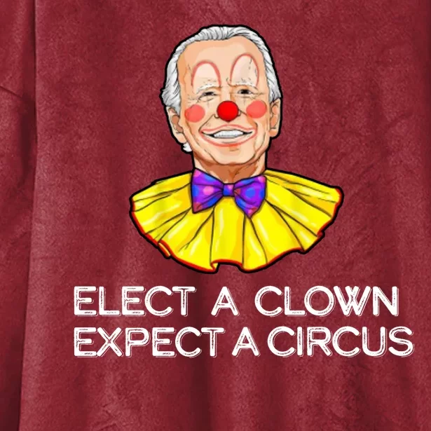 Joe Biden Elected A Clown Circus Hooded Wearable Blanket