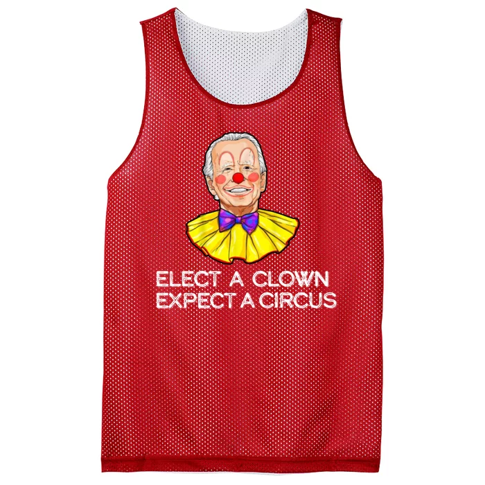 Joe Biden Elected A Clown Circus Mesh Reversible Basketball Jersey Tank