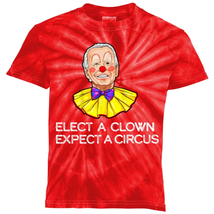 Joe Biden Elected A Clown Circus Kids Tie-Dye T-Shirt