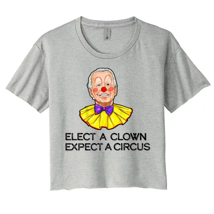 Joe Biden Elected A Clown Circus Women's Crop Top Tee