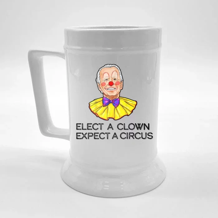 Joe Biden Elected A Clown Circus Front & Back Beer Stein