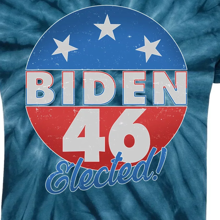 Joe Biden For 46th President Elected Kids Tie-Dye T-Shirt