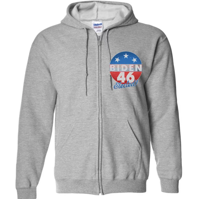 Joe Biden For 46th President Elected Full Zip Hoodie