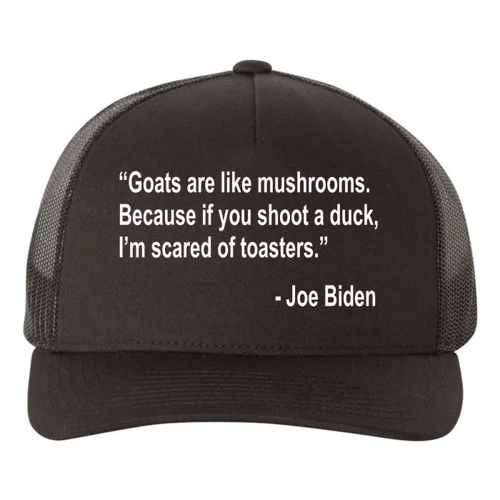 Joe Biden Funny Quote Yupoong Adult 5-Panel Trucker Hat