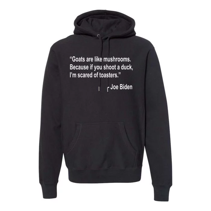 Joe Biden Funny Quote Premium Hoodie