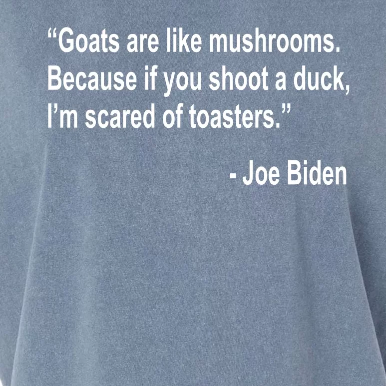 Joe Biden Funny Quote Garment-Dyed Women's Muscle Tee