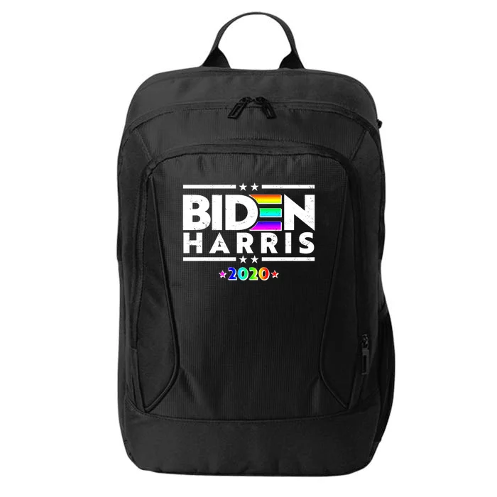 Joe Biden Kamala Harris LGBT Rainbow Stars logo City Backpack