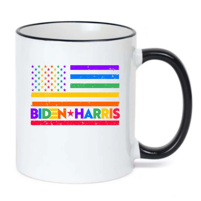 Joe Biden Kamala Harris LGBT USA Flag Black Color Changing Mug