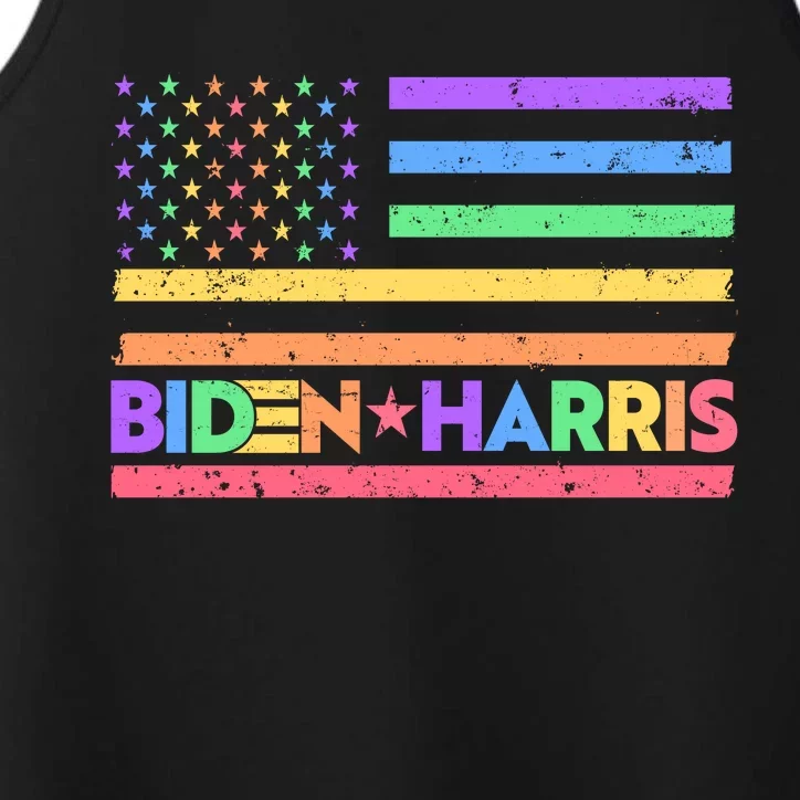 Joe Biden Kamala Harris LGBT USA Flag Performance Tank