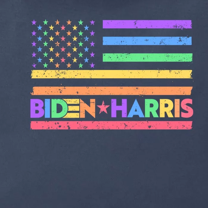 Joe Biden Kamala Harris LGBT USA Flag Zip Tote Bag