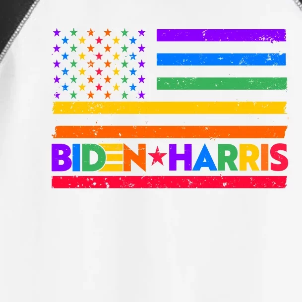 Joe Biden Kamala Harris LGBT USA Flag Toddler Fine Jersey T-Shirt