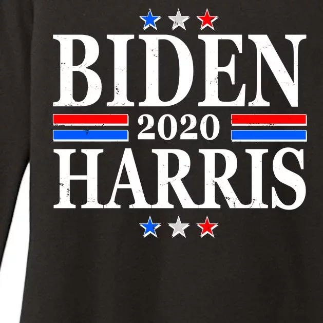 Joe Biden Kamala Harris Red White and Blue Stars logo Womens CVC Long Sleeve Shirt