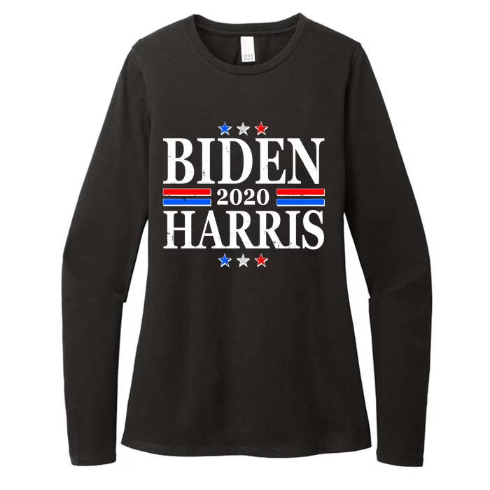 Joe Biden Kamala Harris Red White and Blue Stars logo Womens CVC Long Sleeve Shirt