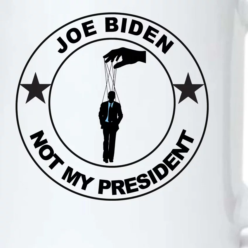 Joe Biden Not My President Hanging Puppet Black Color Changing Mug