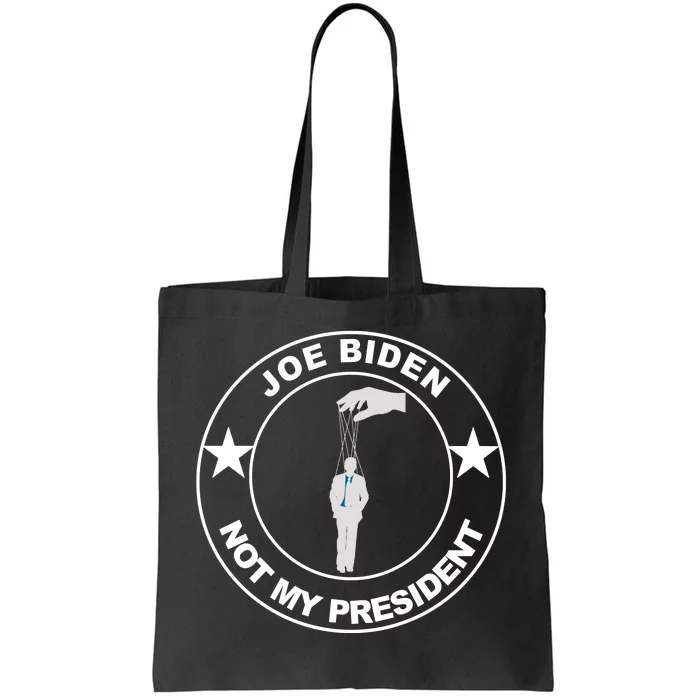 Joe Biden Not My President Hanging Puppet Tote Bag