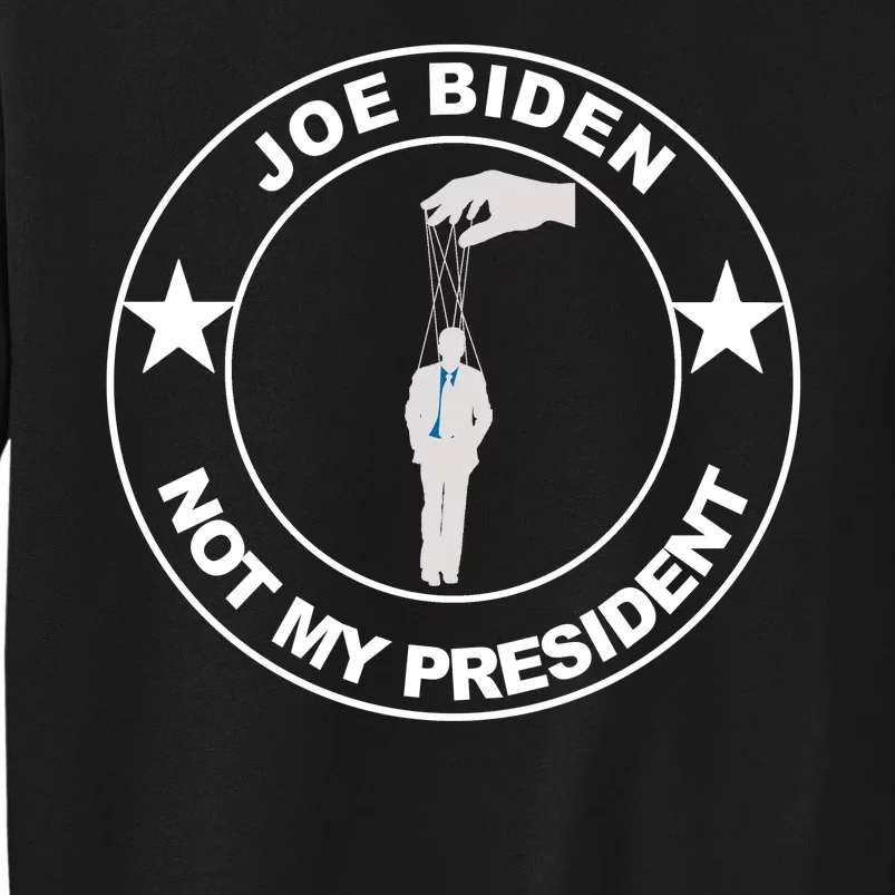 Joe Biden Not My President Hanging Puppet Tall Sweatshirt