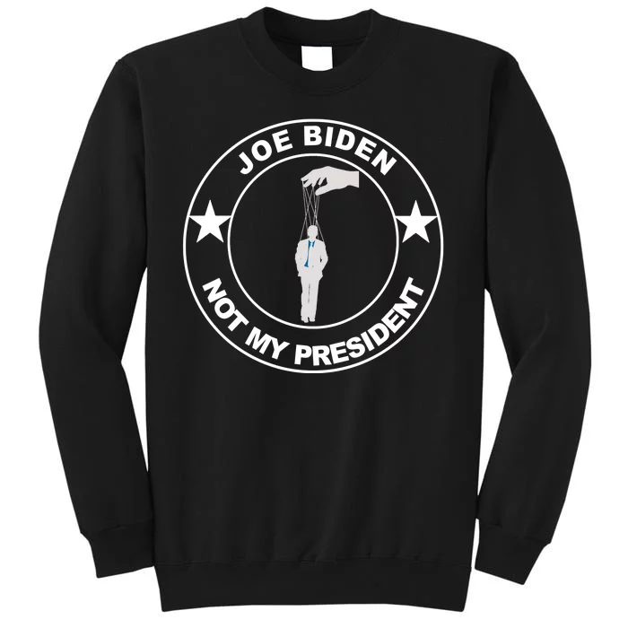 Joe Biden Not My President Hanging Puppet Tall Sweatshirt