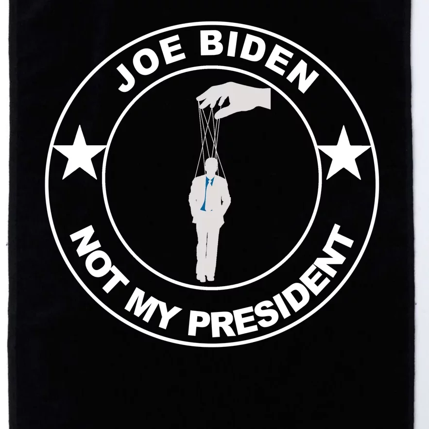 Joe Biden Not My President Hanging Puppet Platinum Collection Golf Towel