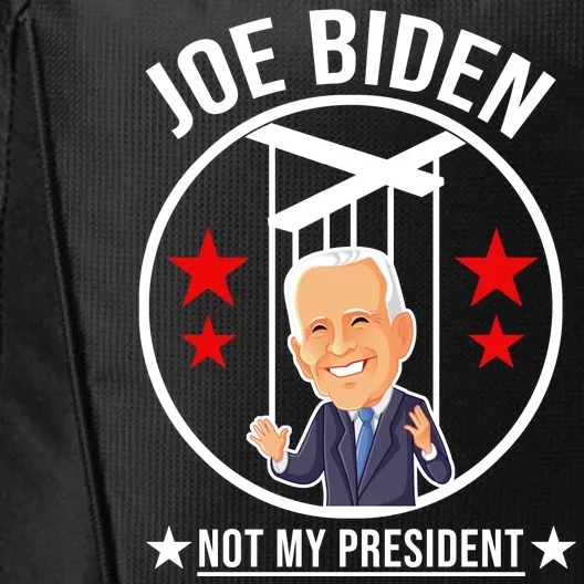 Joe Biden Not My President Puppet Funny City Backpack