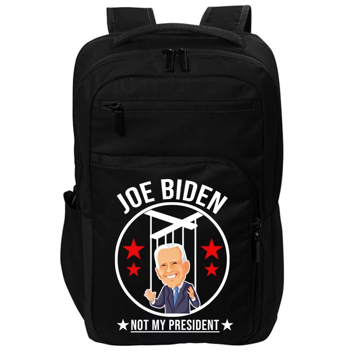 Joe Biden Not My President Puppet Funny Impact Tech Backpack