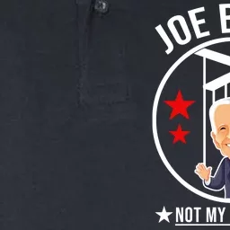 Joe Biden Not My President Puppet Funny Softstyle Adult Sport Polo