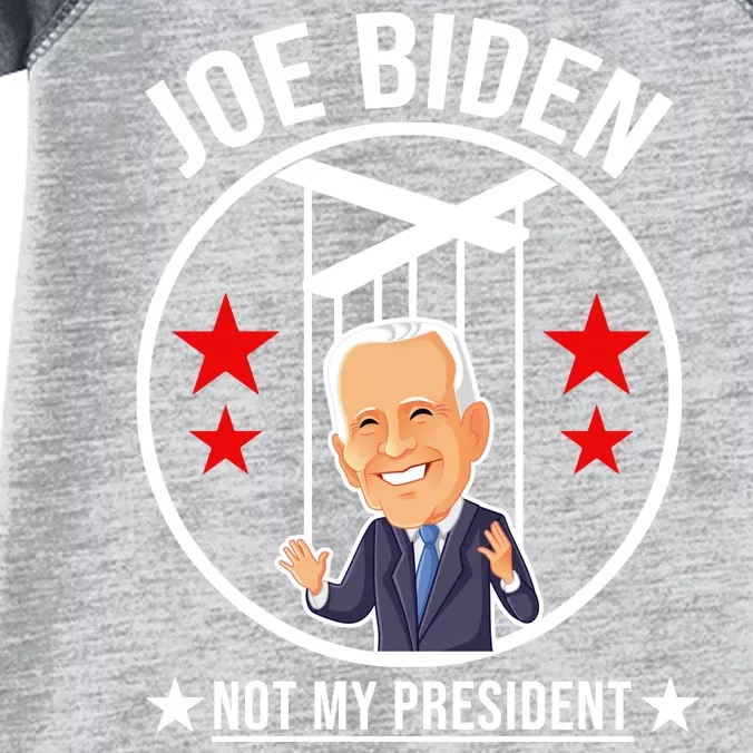 Joe Biden Not My President Puppet Funny Infant Baby Jersey Bodysuit