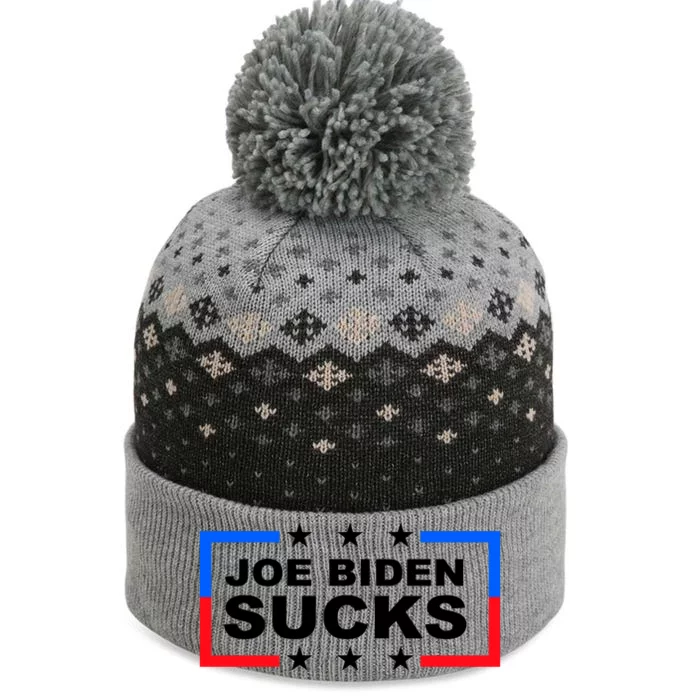 Joe Biden Sucks The Baniff Cuffed Pom Beanie