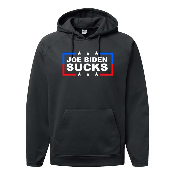 Joe Biden Sucks Performance Fleece Hoodie