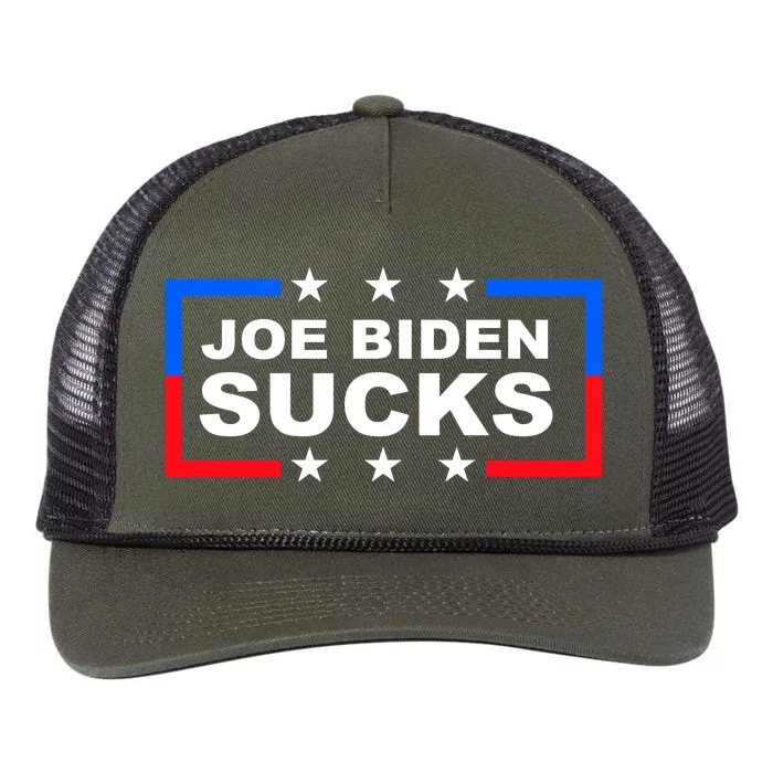 Joe Biden Sucks Retro Rope Trucker Hat Cap