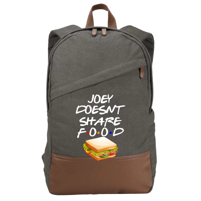 Joey Doesn't Share Food Cotton Canvas Backpack