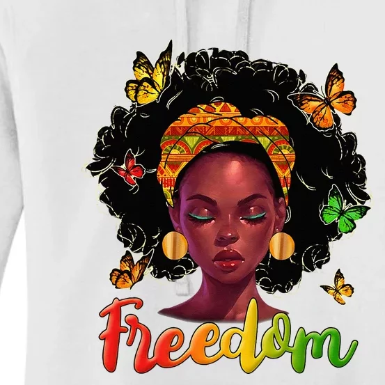 Juneteenth Outfit Freedom Wo Dress 19th June Gifts Women's Pullover Hoodie