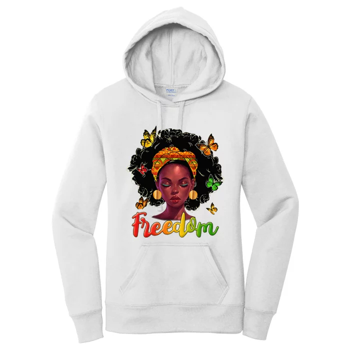 Juneteenth Outfit Freedom Wo Dress 19th June Gifts Women's Pullover Hoodie