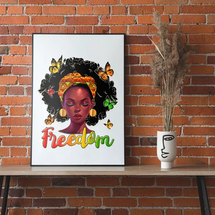 Juneteenth Outfit Freedom Wo Dress 19th June Gifts Poster