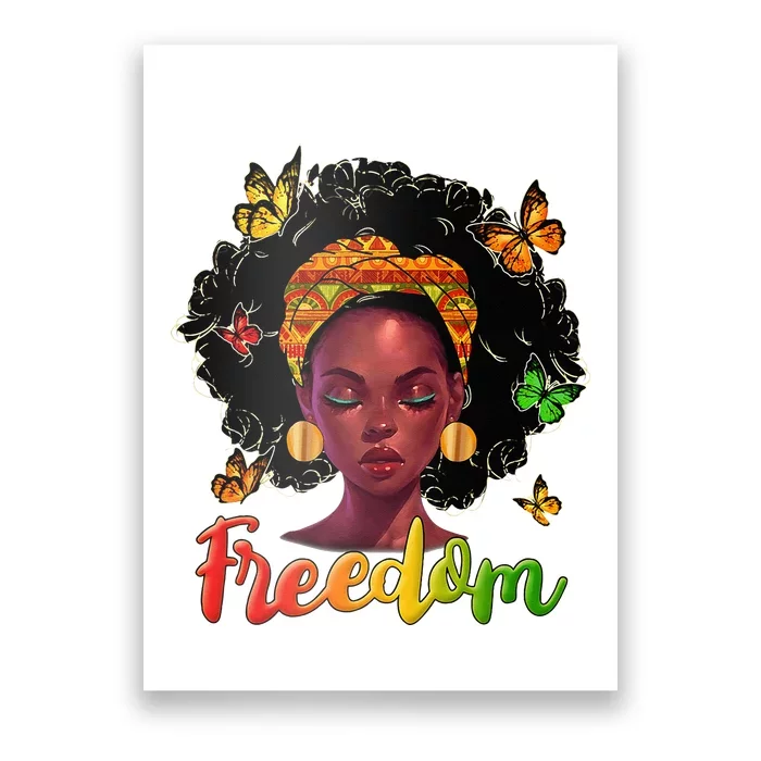 Juneteenth Outfit Freedom Wo Dress 19th June Gifts Poster